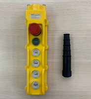 Nút bấm điều khiển cầu trục 4 nút + DỪNG KHẨN